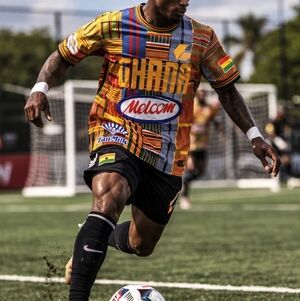 Ghana Colorful Graphic Soccer Jersey Shirt Size Large New